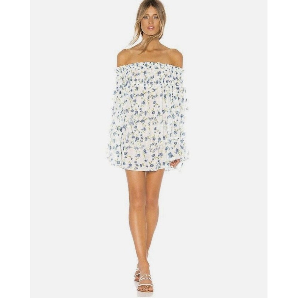 Tularosa Women Size M Brogan Floral Sheer Mini Dress Feminine Romantic